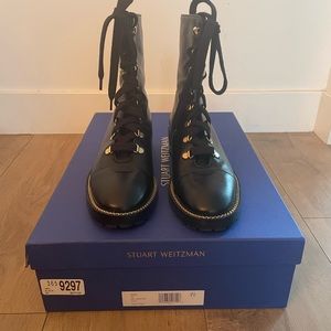 Stuart Weitzman Kolbie combat booties.